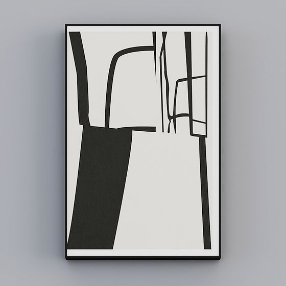 Abstract Line Art 3D model