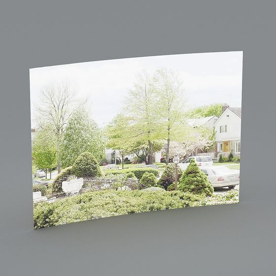 Beautiful Spring Landscape 3D model