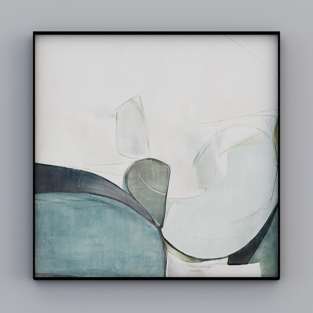 "Ya companion" modern simple living room hanging painting