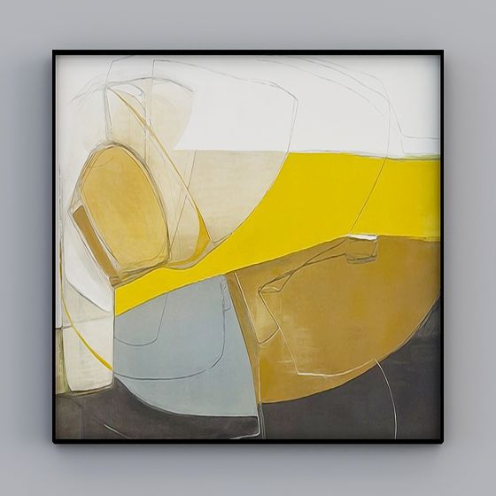 Abstract Glass 3D Model for Modern Art