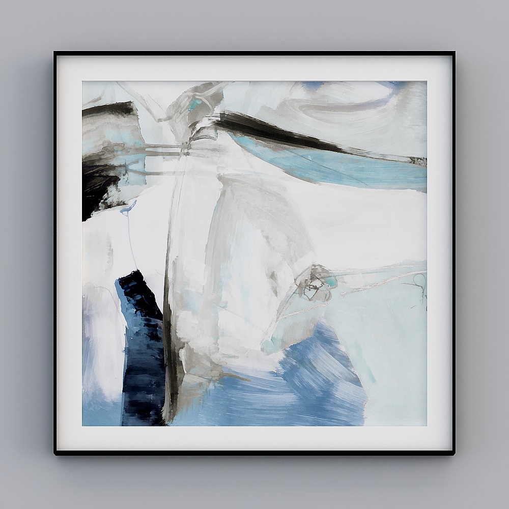 Modern minimalist sofa restaurant murals