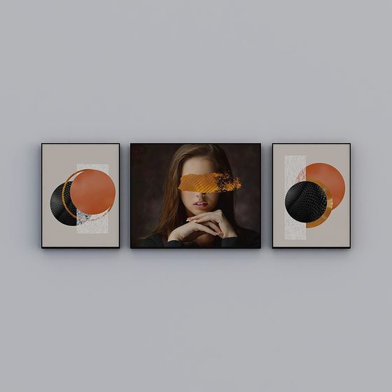 Abstract Geometric Frame 3D model