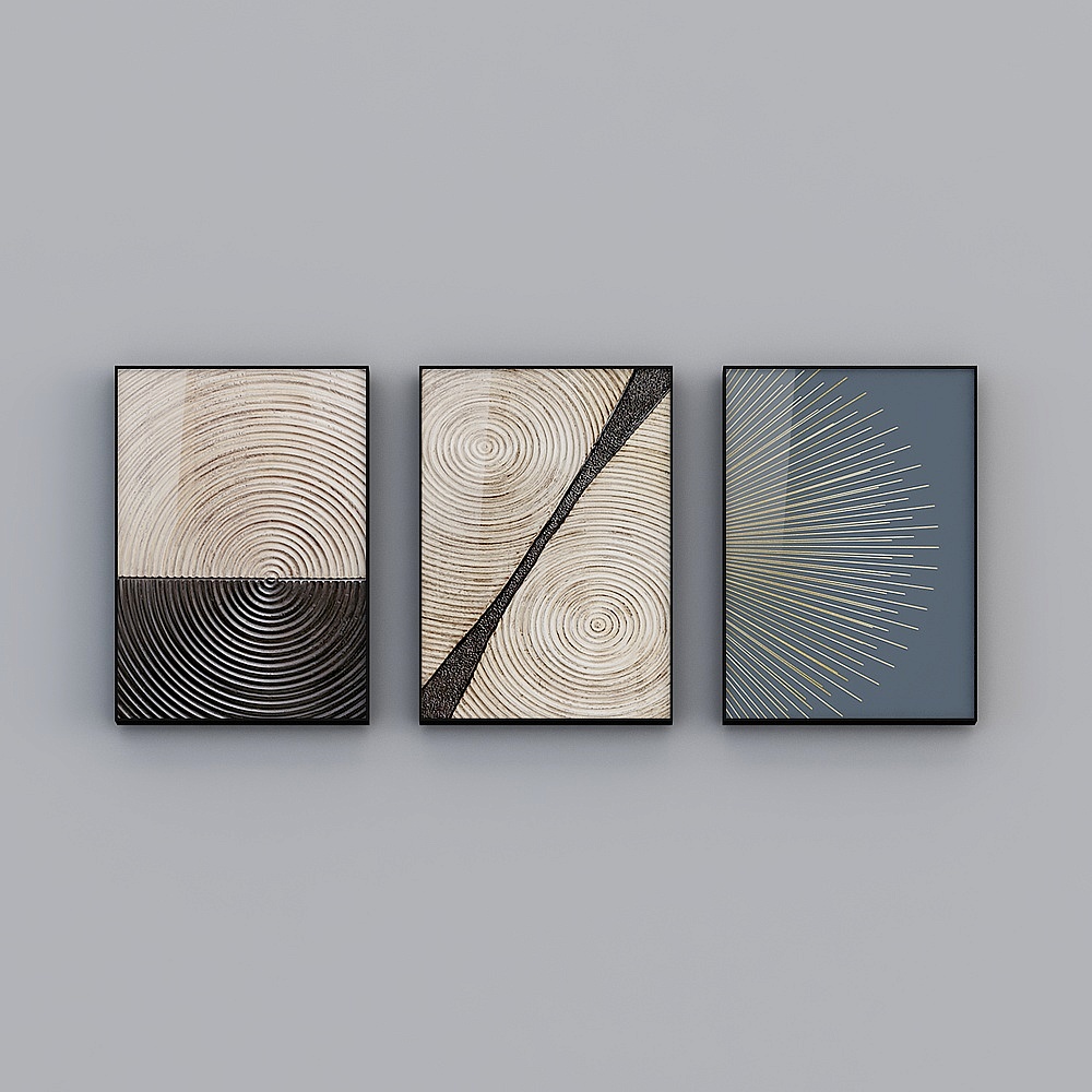 Zhuo Yi - Modern minimalist wind - sofa background wall decoration painting - Mingjin