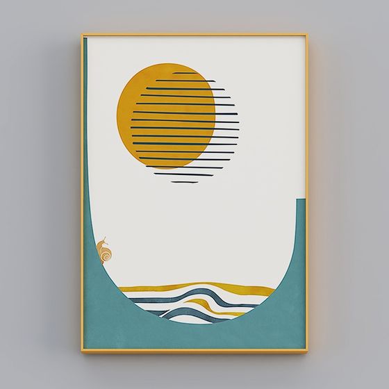 Zhuo Yi - 현대 미니멀 스타일 - 어린이 방 장식 그림 - Meng 반려동물의 낙원