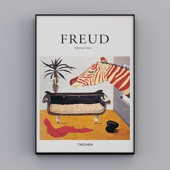 Freud Low-Poly 3D Model with Unique Design Elements