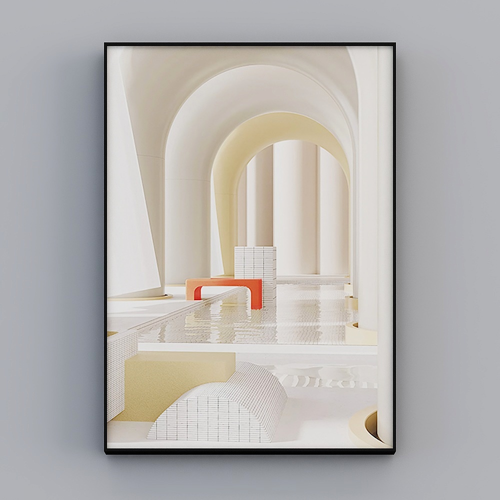 Zhuo Yi - Modern minimalist wind - Living room decorative painting - light and shadow space