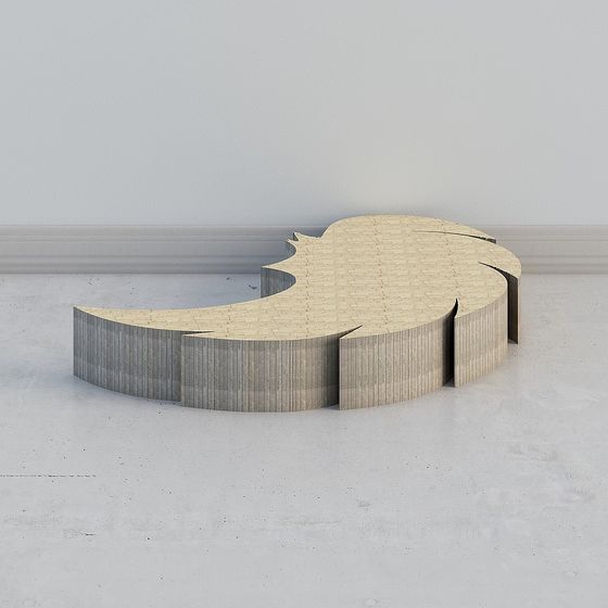 Urban Crack Low-Poly Architectural Structure 3D model