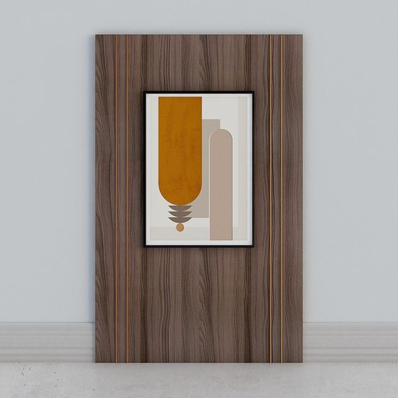 Stylish Abstract Geometric Frame 3D model