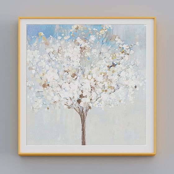 Low Poly Winter Tree 3D Model