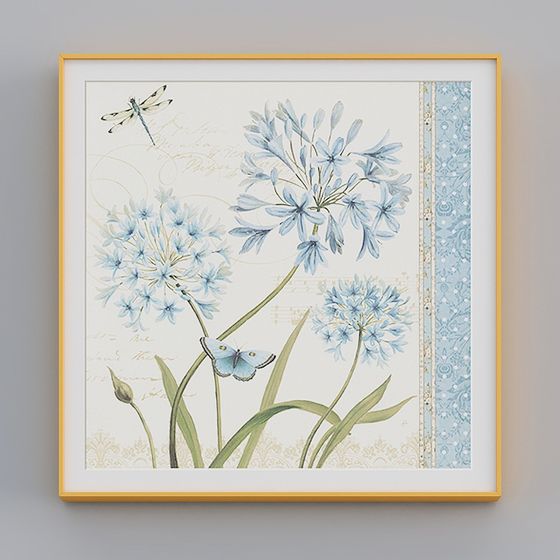 Elegant Low-Poly Floral 3D Model