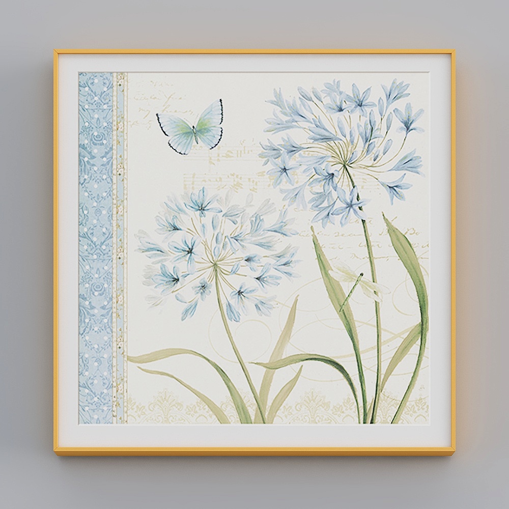 Zhuo Yi - modern light luxury wind - living room decoration painting - flowering spring warm R 627269801610