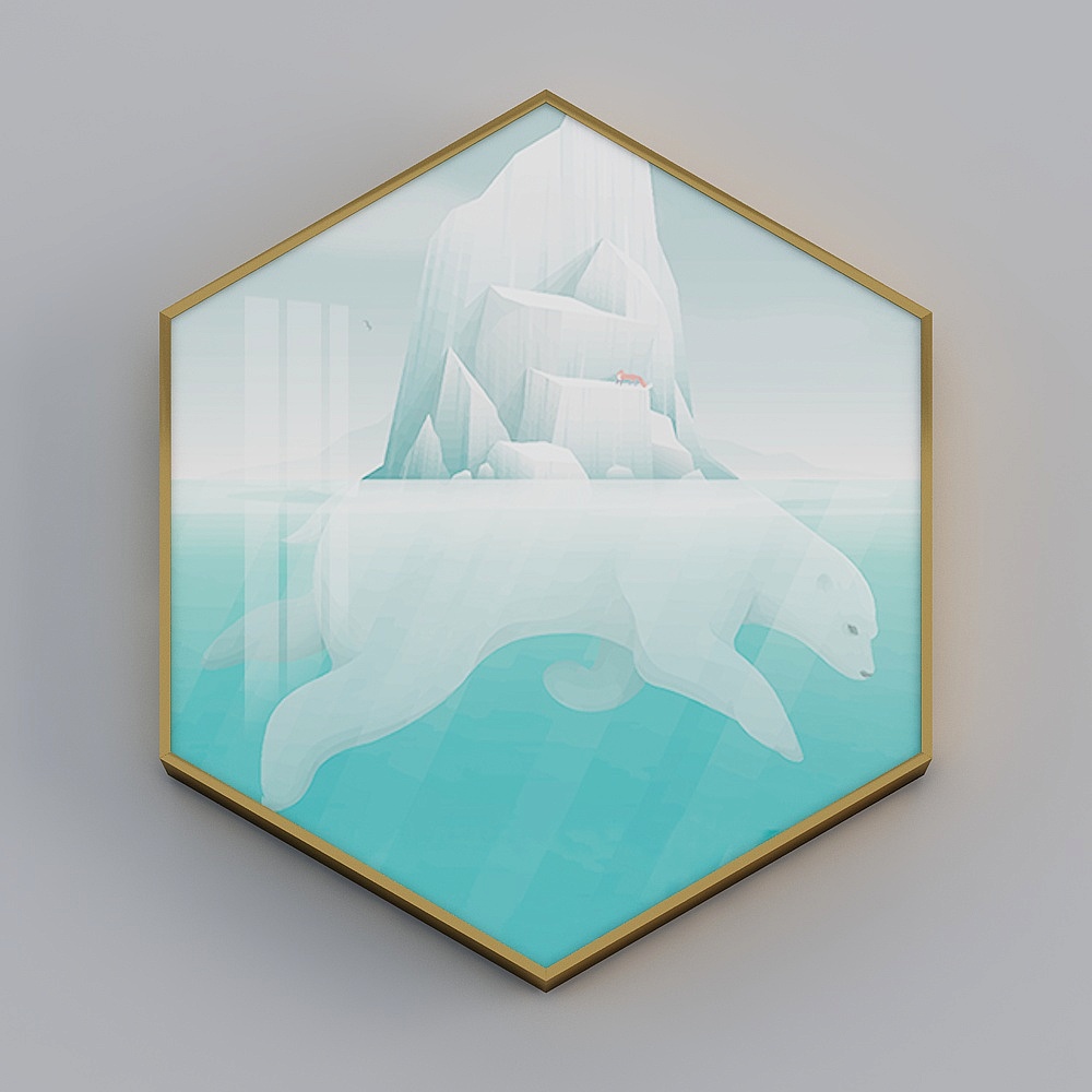 Zoe - Nordic Wind - Boys and Girls Room Decorative Paintings - Whale Dream Adventures