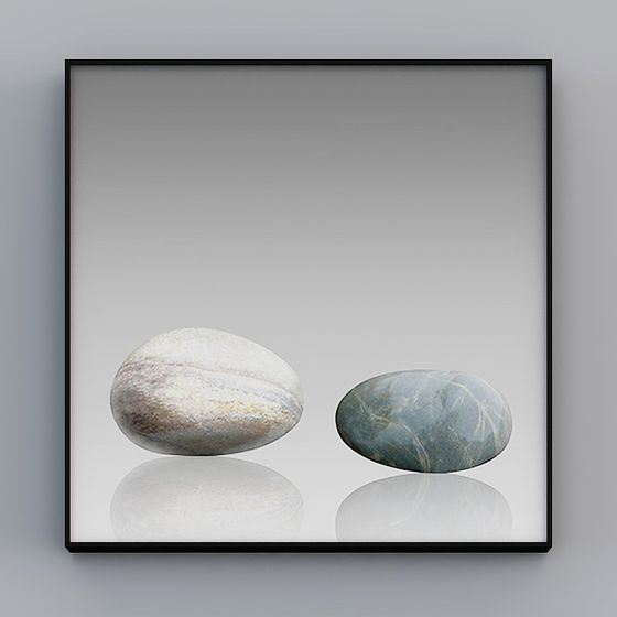 Realistic River Stone 3D Model