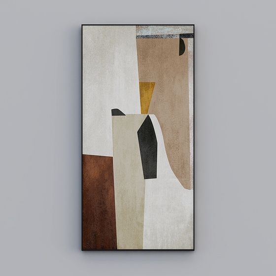 Abstract Geometric Painting 3D model