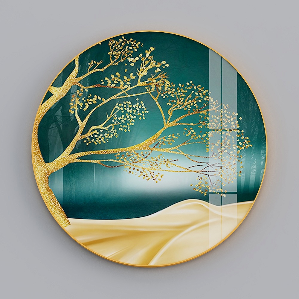 Zhuo Yi - Modern Light Luxury Wind - Living Room Sofa Background Wall Decorative Painting - Fluyen B1