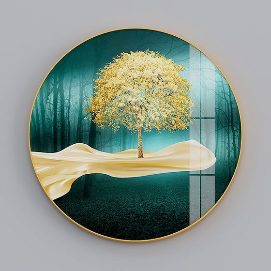 Golden Guardian Tree 3D model