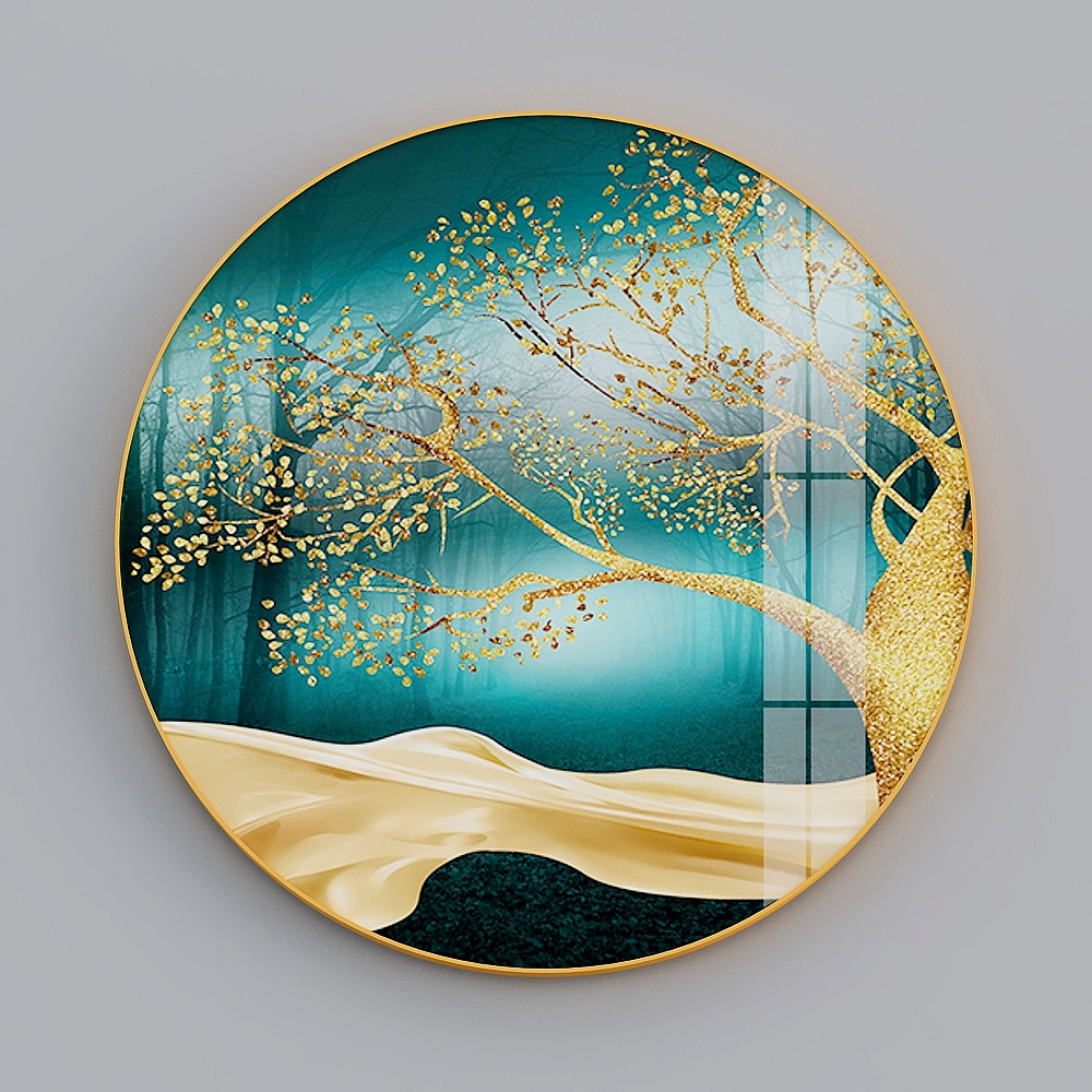 Zhuo Yi - Modern Light Luxury Wind - Living Room Sofa Background Wall Decorative Painting - Fluyen B3