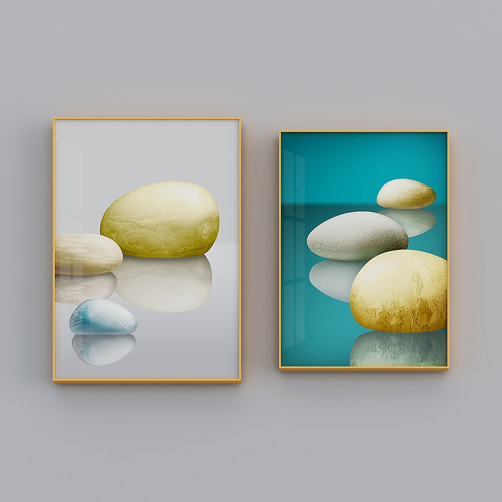 Zhuo Yi - modern light luxury wind - restaurant decoration painting - transshipment stone