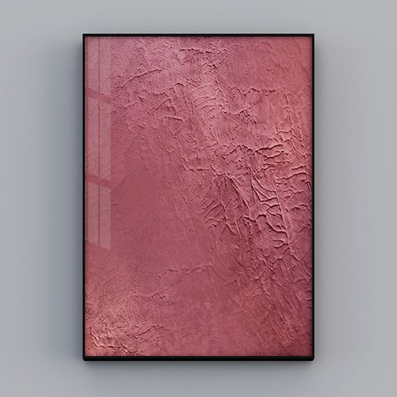 Retro Pink Wall 3D model for Unique Designs