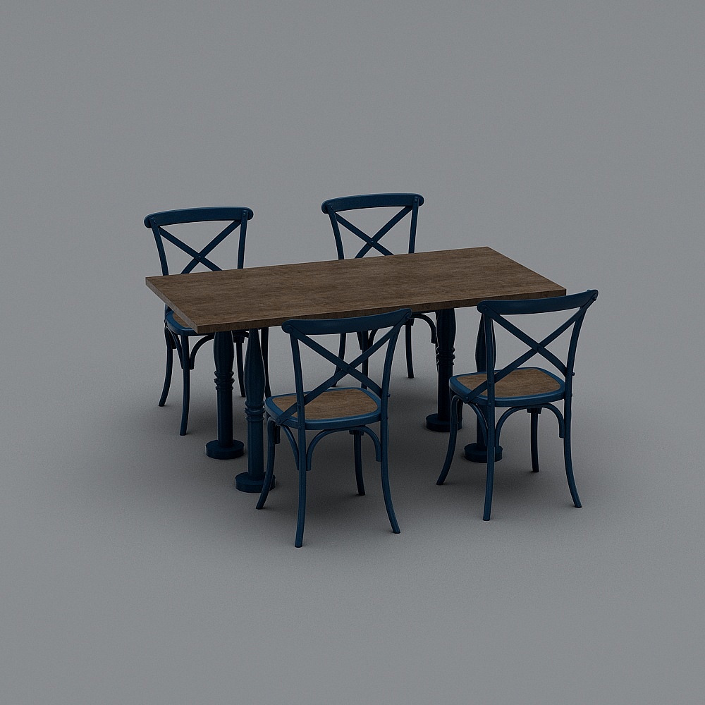 Mesa y silla de comedor combinadas