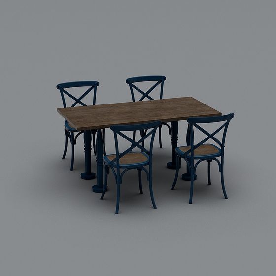 Mesa y silla de comedor combinadas