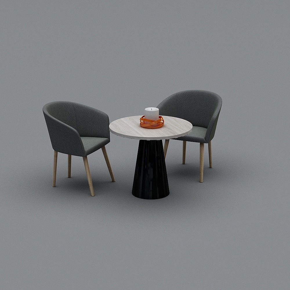 Modern cafe 25-table and chair combination