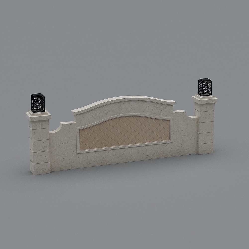 新中式中庭の岩石-8-コミュニティ景観壁