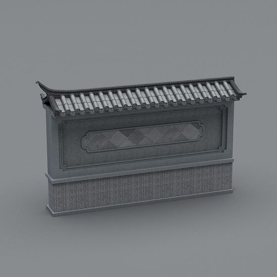 Elegant Traditional Chinese Eaves 3D Model for Cultural Interiors