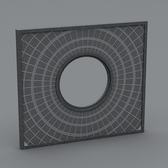Urban Sewer Cover 3D model