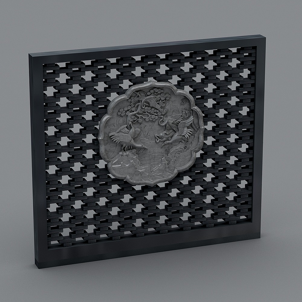 Mur de paysage de la scène de jardin 1 au style chinois