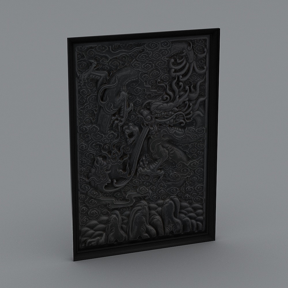 Dragon Rising Over Clouds 3D model