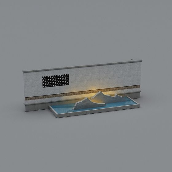 Serene Low-Poly Nature-Inspired 3D Model