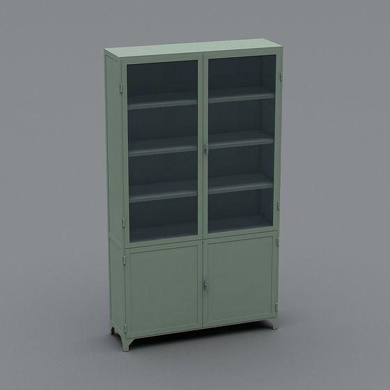 Stylish Vintage Storage Cabinet 3D model