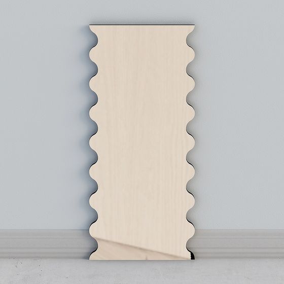 Charming Wave-Edged 3D Model for Creative Projects