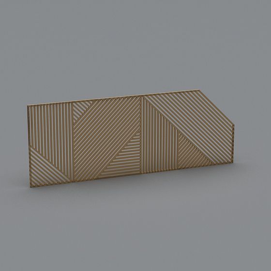 Urban Grid 3D model - Elegant Low-Poly Design