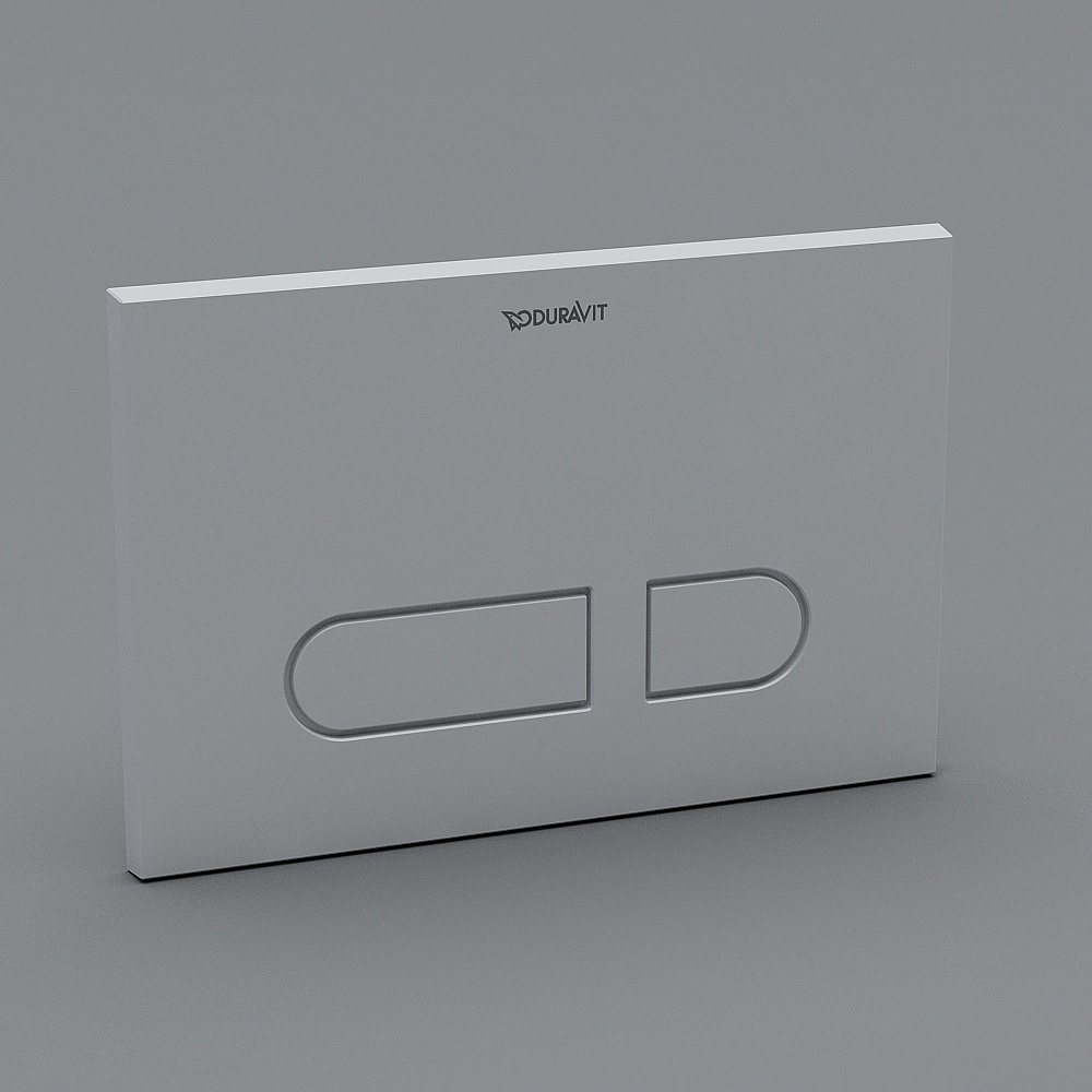 White plastic flush panel A1