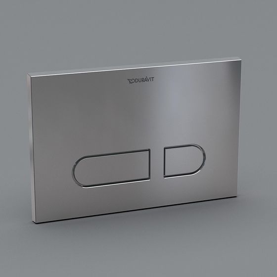 Duravit Flush Button Plate 3D model for Modern Spaces
