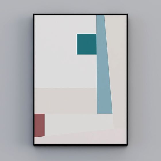 Abstract Geometric 3D Model Design