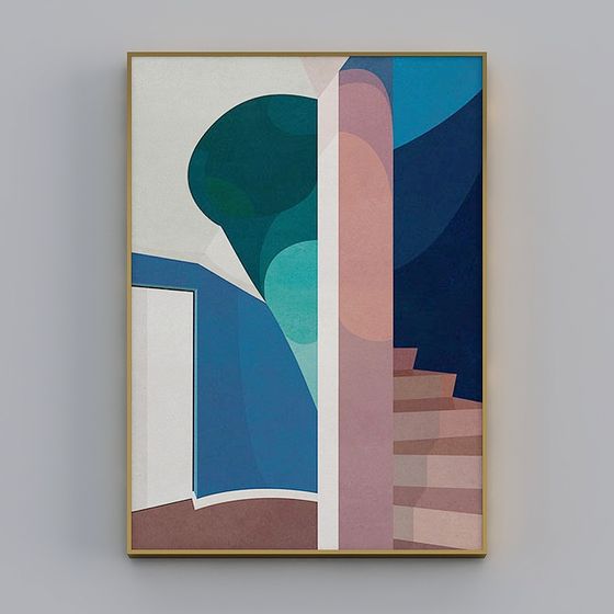 Abstract Space Door 3D model for Creative Projects