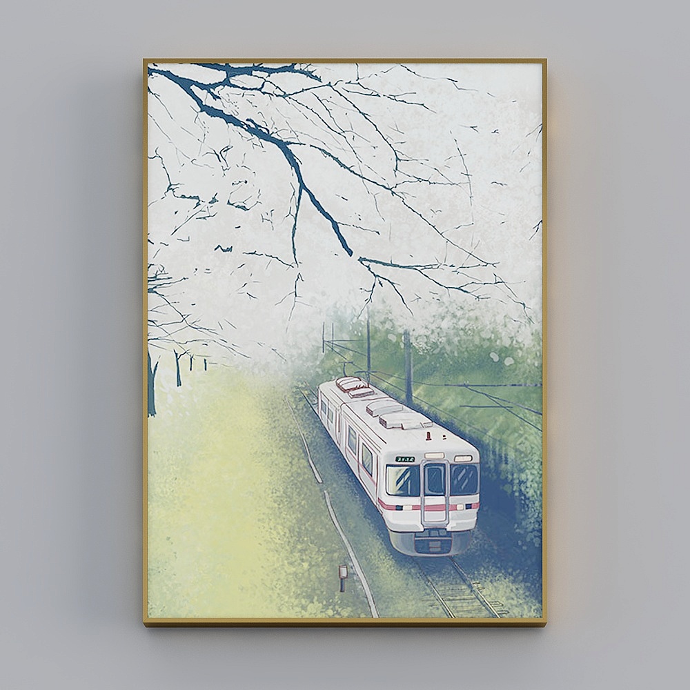 Hailong Hong - Modern Minimalist Wind - Living Room Decorative Painting - Natural Language