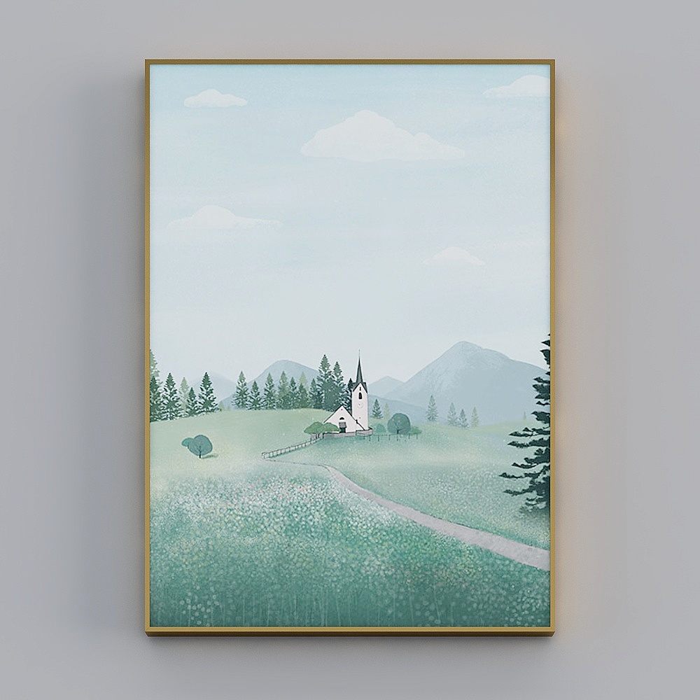 Hailong Hong - Modern Minimalist Wind - Living Room Decorative Painting - Natural Language