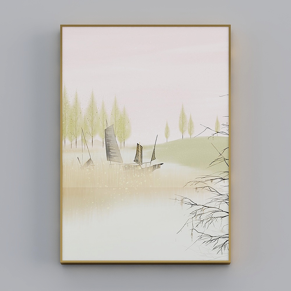 Hailong Hong - Modern Minimalist Wind - Living Room Decorative Painting - Natural Language