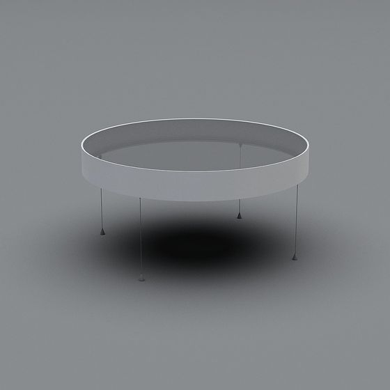 Modern Floating Round Table 3D model