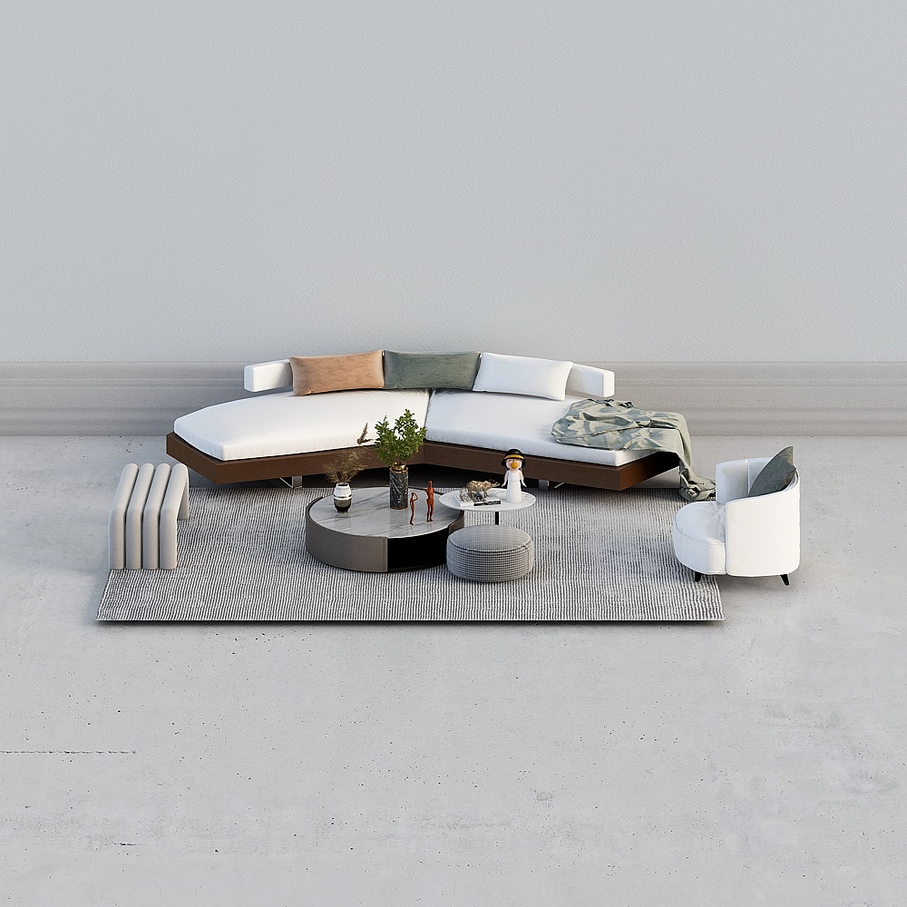 Modern living room - combined sofa-1