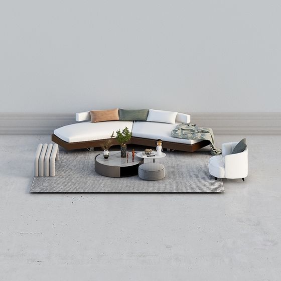 Urban Living Room 3D model