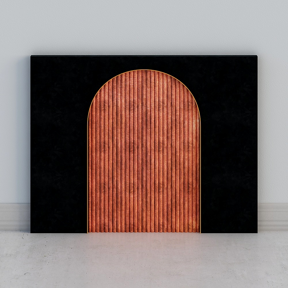 Modern lightweight soft bag setting wall background wall combination-3