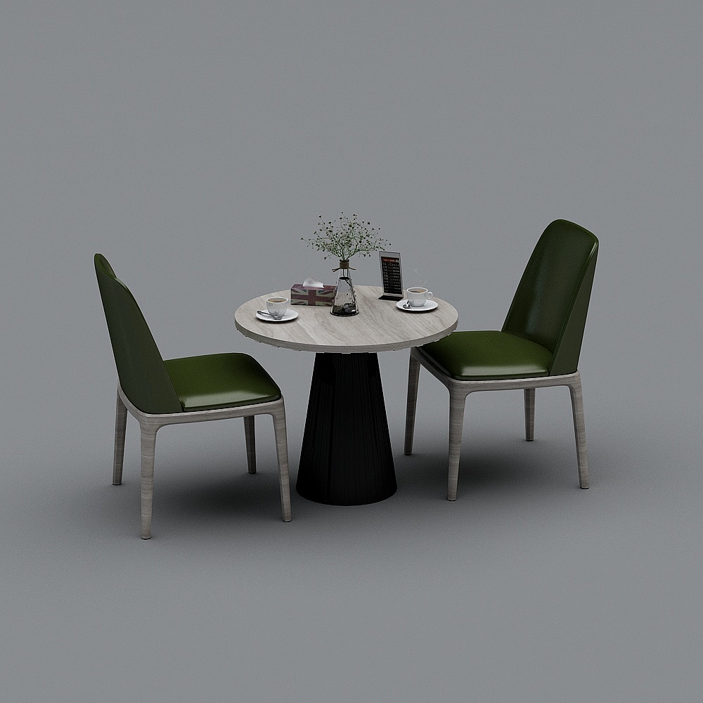 Industrial LOFT cafe 8-table and chair combination