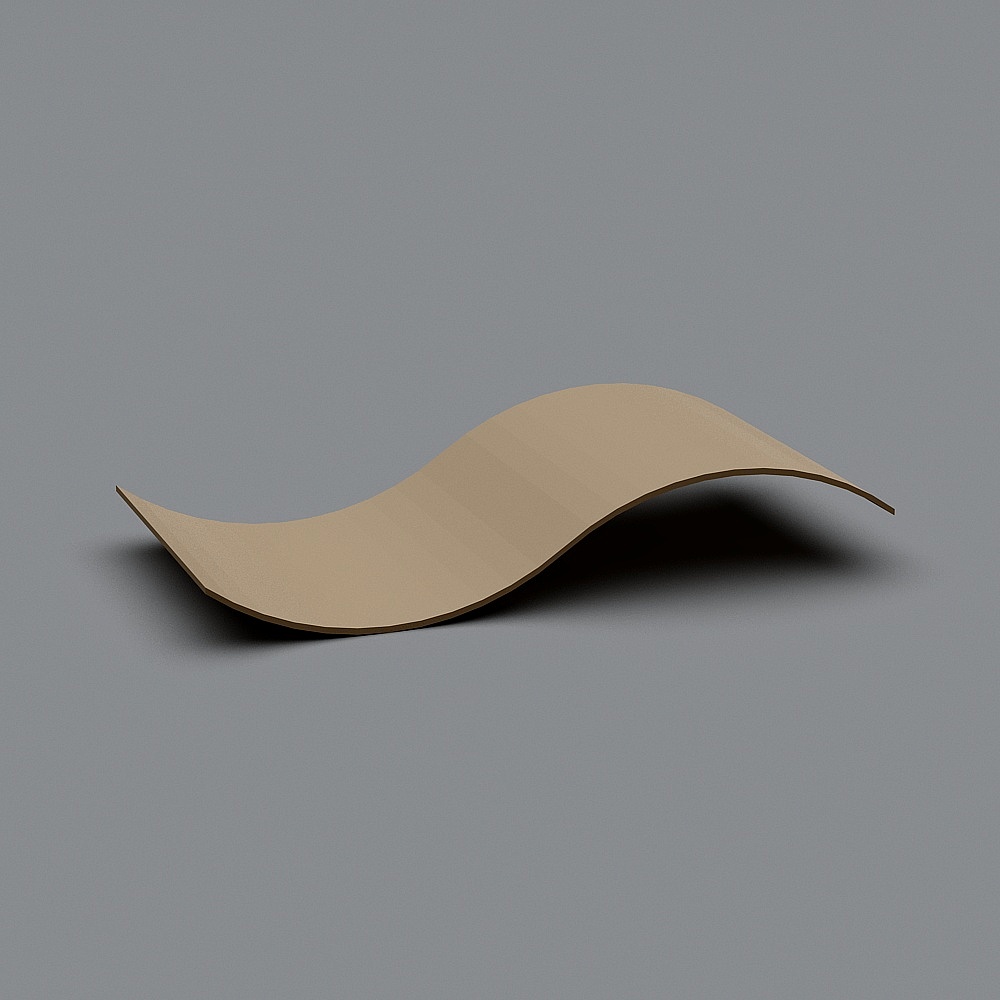 Streamlined Wave Board 3D model
