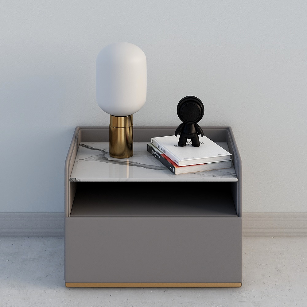 Elegant Modern Nightstand 3D model