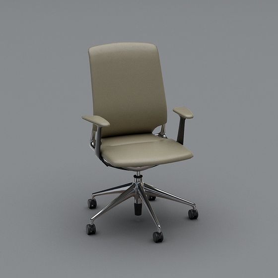 Elegant Scandinavian Office Chair 3D model